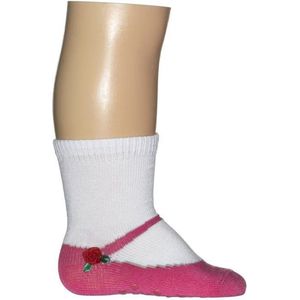 Bonnie Doon  - Baby's - Sokken  - Ballerina Rose Sock  - Roze/Cheerleader - Maat 0-4 (2 Paar)