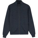 Baileys - 522254 - Sweatvest - Navy - Lange Mouw - Regular Fit - All Over Dessin