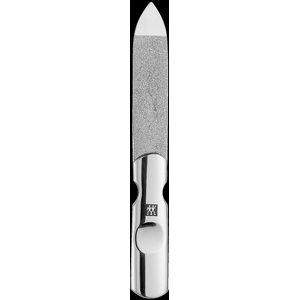 Manicure Set (3-Piece Pedicure Set for Nail and Cuticle Care in Leather Case) - Polished Stainless Steel Red