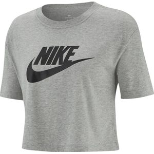 Nike Sportswear Tee Essentialential Crp Icn Ftra Dames T-Shirt - Maat XL
