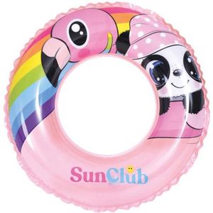 Drijfring - Swimtrainer - Zwemkraag - Zwemtrainer - Flipper - 3-5 Jaren - 50 cm - Roze Flamingo