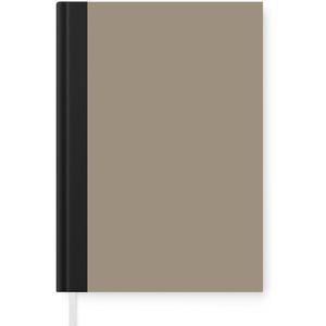 Notitieboek - Schrijfboek - Interieur - Kleuren - Beige - Notitieboekje klein - A5 formaat - Schrijfblok