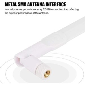 4G LTE routerantenne 2.4G / 5G / 5.8G 8dBi dual-band draadloze wifi-antenne voor router omnidirectionele antenne (wit)