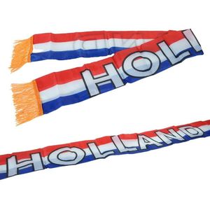 Sjaal Holland rood wit blauw met oranje franjes | WK Voetbal 2022 | Nederlands elfta| | Nederland supporter | Holland souvenir