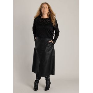 YEST CURVE - Hadia Bottoms - Zwart - A-lijnrok