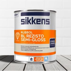 Sikkens-Rubbol-BL Rezisto Semi Gloss-Ral 7016 Antraciet-1 liter Ral 7016 Antraciet - - Lakverf - - - Halfglans -