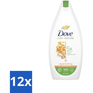 12 x Dove - Douchegel - Replenishing - Hydraterend en verzorgend - 400 ml - Douchegel - Dove - Replenishing - Hydraterend - Voedend
