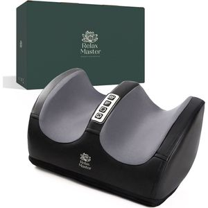 Relax Master Voetmassage Apparaat - Bloedcirculatie Massageapparaat - Warmtefunctie - Massage voeten - Wasbaar - Zwart