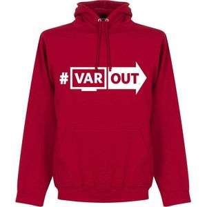 VARout Hoodie - Rood/ Wit - L