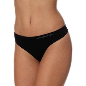 Brubeck Dames Ondergoed String - Naadloos Elastisch Katoen Zwart - XL