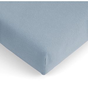 Hoeslaken jersey 100% katoen ledikant 60x120 licht blauw Mingle moose.