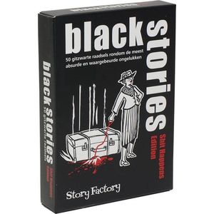 Black Stories Shit Happens - Gitzwarte raadsels voor 2-12 spelers, 12+ leeftijd, 20 minuten speeltijd