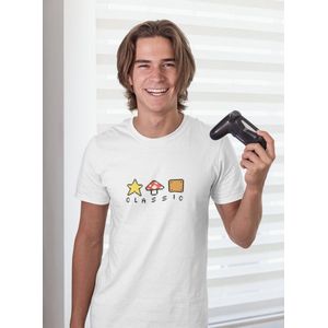 Shirt - Classic games - Wurban Wear | Grappig shirt | Gaming | Unisex tshirt | Wit