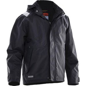 Jobman 1270 Shell Jacket Zwart/Wit maat L