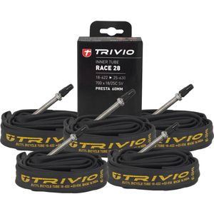 Trivio - Binnenband Racefiets 700X18/25C SV 60MM Presta 5 stuks voordeelpakket
