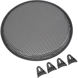 Subwoofer Grille Cover - 12 Inch Speaker Grill Anti-impact Iron Black for Car