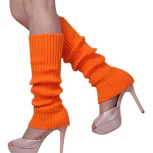 New Age Devi - Beenwarmers - Funkylegs - Dames - Sleever/Legwarmer - Oranje - Maat One Size