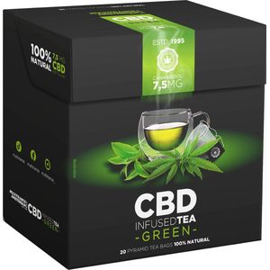 3 x CBD Green Thee - Box of 20 Pyramid Teabags (7.5mg)