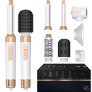 Golden Goods - Föhnborstel - Multi Styler - White/Gold - 7 Stylingsfuncties