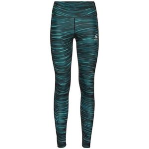 Odlo Zeroweight Print Reflective Leggings Groen XS Vrouw