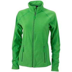 James and Nicholson Dames/dames structuur fleece jack (Groen/Donkergroen)