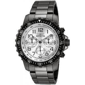 Invicta Specialty 11370 Heren Horloge - Waterdicht - Analoog - Quartz Uurwerk - Roestvrij Staal met zilveren Wijzerplaat - 45mm