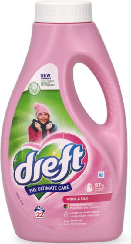 Dreft - Wol & Zijde - Vloeibaar Wasmiddel - 990ml - 22 Wasbeurten