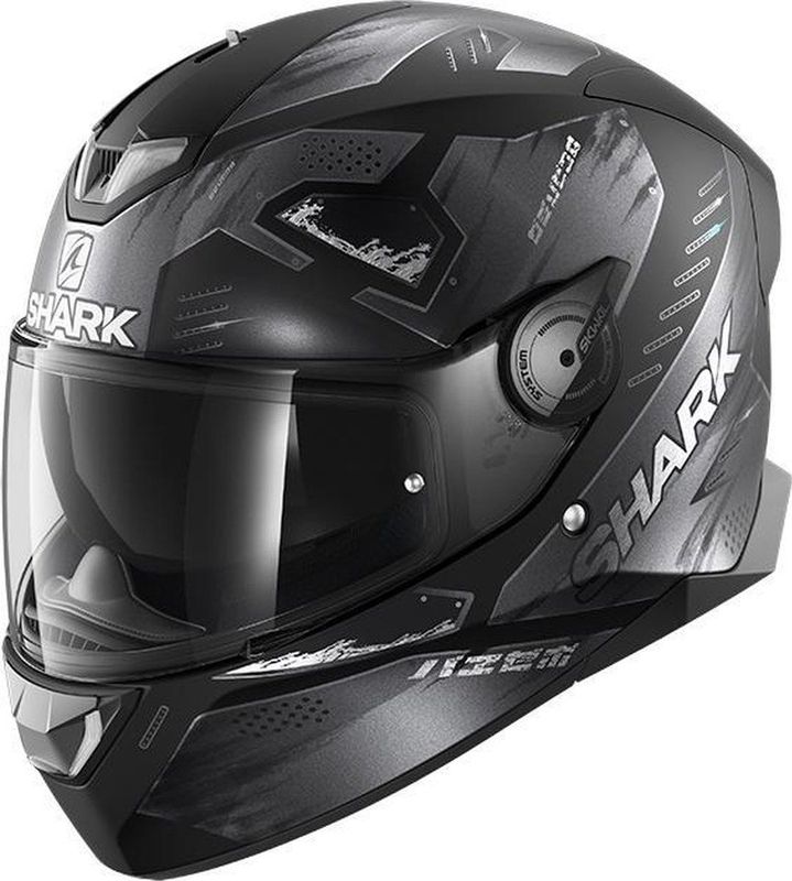 SHARK - Skwal 2.2 Venger - Motorhelm - Mat Zwart - Integraalhelm