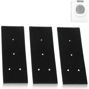 3 stuks filter schuim - Wasdroger filter - stofzuigeraccessoires - drogerfilterspons - reservesponsfilter - filter - 4-gatsfilter - voor Whirlpool schuimsponsfilter 481010716911, droger HX HMMR10440 - zwart
