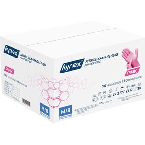 Hynex - Nitril Handschoenen - Roze - 1000/stuks - 3,5 gram