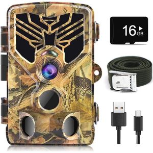 Wildlife Camera 24MP 2.7K met Snelle Activeringstijd en Nachzicht