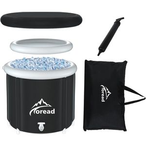 Draagbaar Opvouwbaar IJsbad - XL 85 cm voor Koudetherapie en Spierregeneratie - Inclusief Draagtas