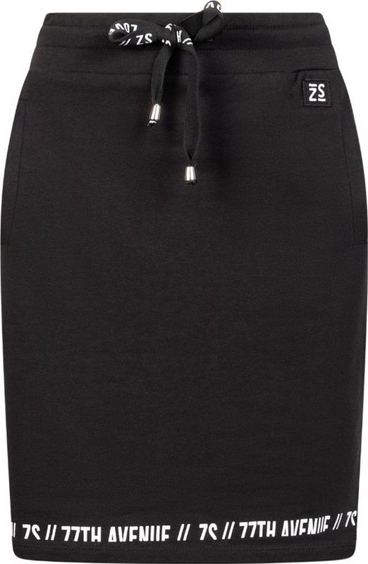 ZOSO 242 Simone Sporty Skirt With Print Black/White