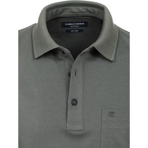 Poloshirt Met Borstzakje 3 Knoops Groen Casa Moda - L