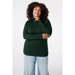 MS Mode Trui Trui met turtle neck en sierknopen