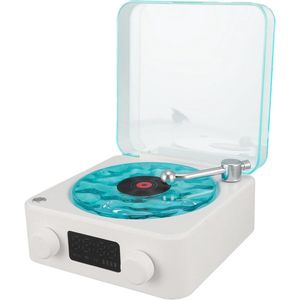 Somstyle Waves Vinyl Projector - Draadloze Bluetooth Speaker - Golven Projectie - White Noise Machine - Met Sfeerverlichting - Wit / Blauw