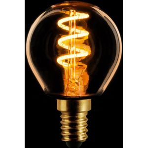 ETH Led spiraal filament kogel E14 4W dimbaar goud 2200k