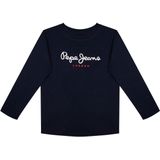 Pepe Jeans New Herman T-shirt Met Lange Mouwen Blauw 10 Years Jongens