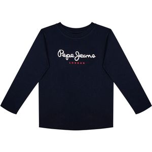 Pepe Jeans New Herman T-shirt Met Lange Mouwen Blauw 10 Years Jongens