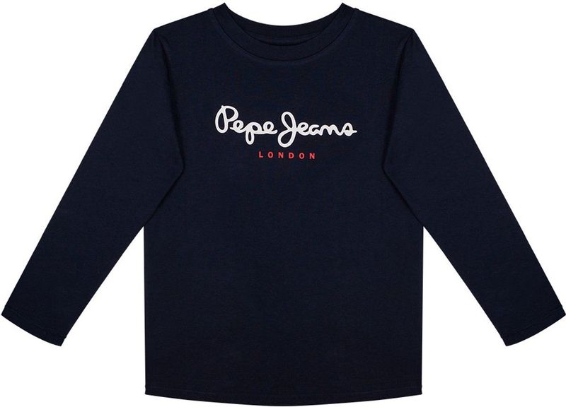 Pepe Jeans New Herman T-shirt Met Lange Mouwen Blauw 10 Years Jongens