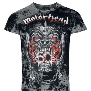Motörhead Warpig Flames Heren T-shirt - donkergrijs - S