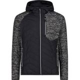Cmp - Hybrid Fix Hood - Jas - Zwart - Hybride met Thermische Gewatteerde Vulling