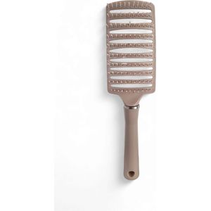 Antiklit haarborstel - skeletborstel - curve - roze