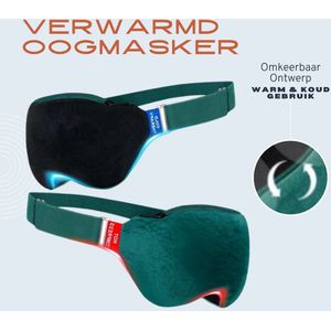 Verwarmd Oogmasker Met Koude Geltherapie- 2-in-1 Warm Oogkompres - Geïntegreerd Verkoelend - Oogmasker Voor Migraineverlichting - Blefaritis - Gezwollen Ogen Oogmasker