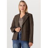 Object - Objkara L/S Lo Blazer - Bruin - Blazer - Dames