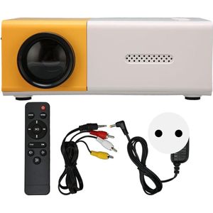 Mini Draagbare Projector 4:3 HD 1080P Kleine Film Projector - Ondersteuning USB HD AV Geheugenkaart - 60inch Display - Thuisbioscoop Kamperen Feest. .