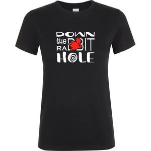 Klere-Zooi - Down the Rabbit Hole - Dames T-Shirt - 4XL