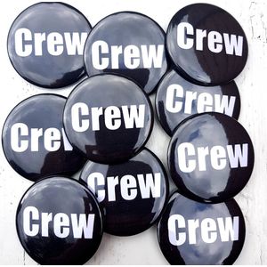 6 buttons Crew - button - crew - party - feest - evenement - festival