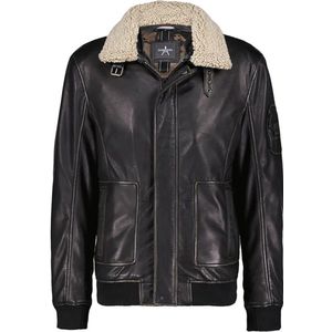 Donders 1860 - Leren Pilotjack - Zwart - 52696