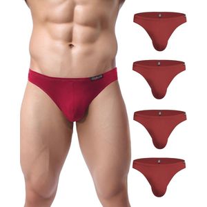 Set van 4 Heren Slips van Micro Modal - Zijdezachte Onderbroeken